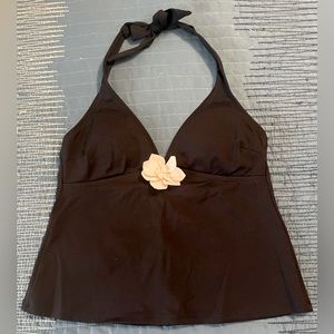 Liz Claiborne black halter swim/summer top